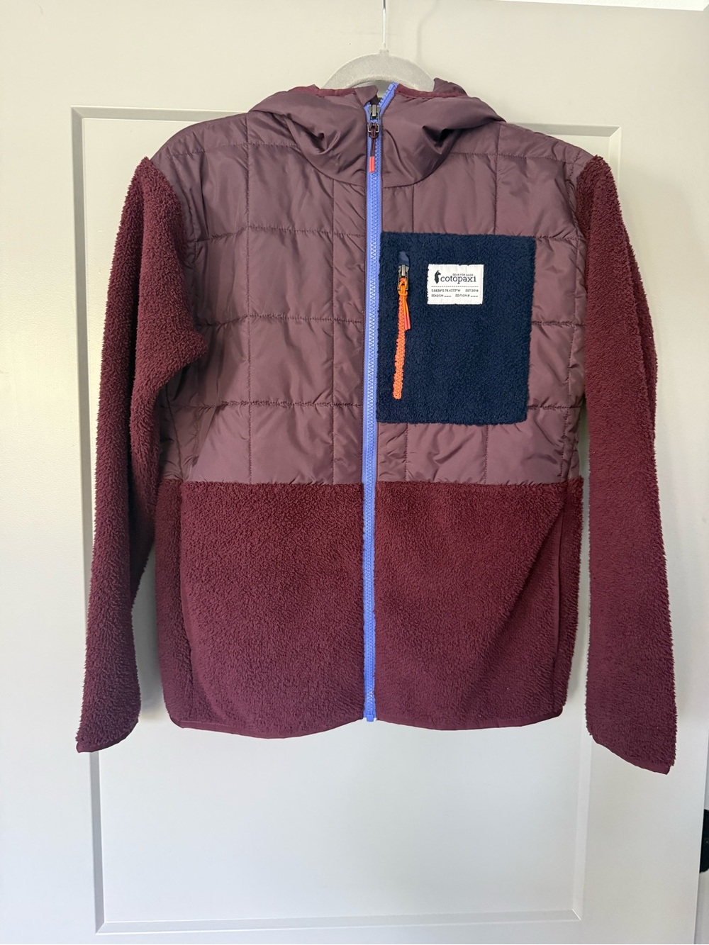 Cotopaxi Trico Hybrid Hooded Jacket Womens XS Puffer Fleece Full Zip